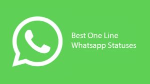 One line whatsapp statuses