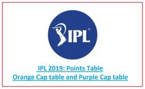 IPL 2019 Points Table, Orange Cap and Purple Cap Table