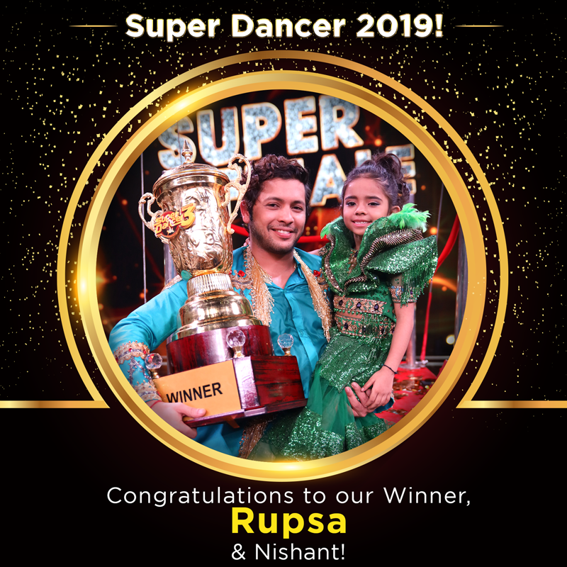 Super Dancer Chapter 3 Winner