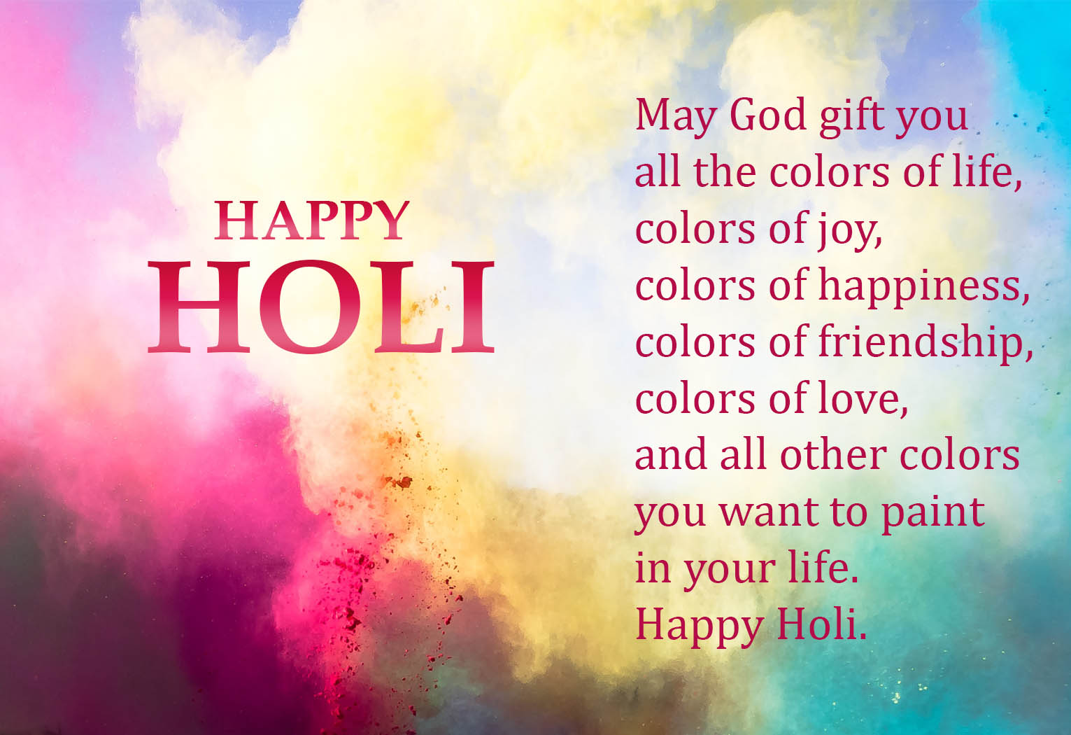 Happy Holi Image Quotes