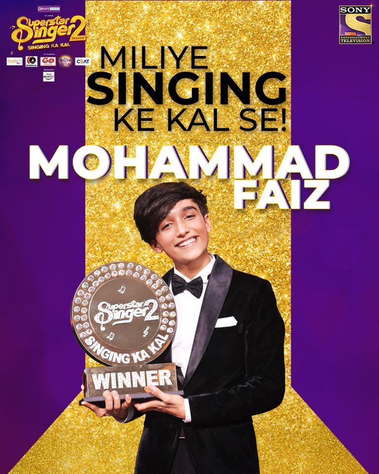 Winner of Superstar Singer 2 Mohammad Faiz
