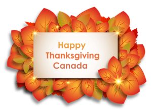 Happy Canadian Thanksgiving 2022