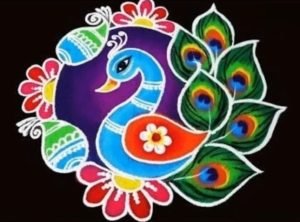 Peacock Rangoli Designs 2022