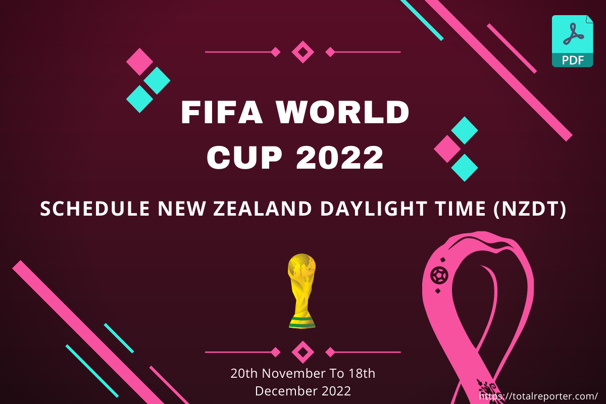 FIFA World Cup 2022 Schedule New Zealand Daylight Time (NZDT)