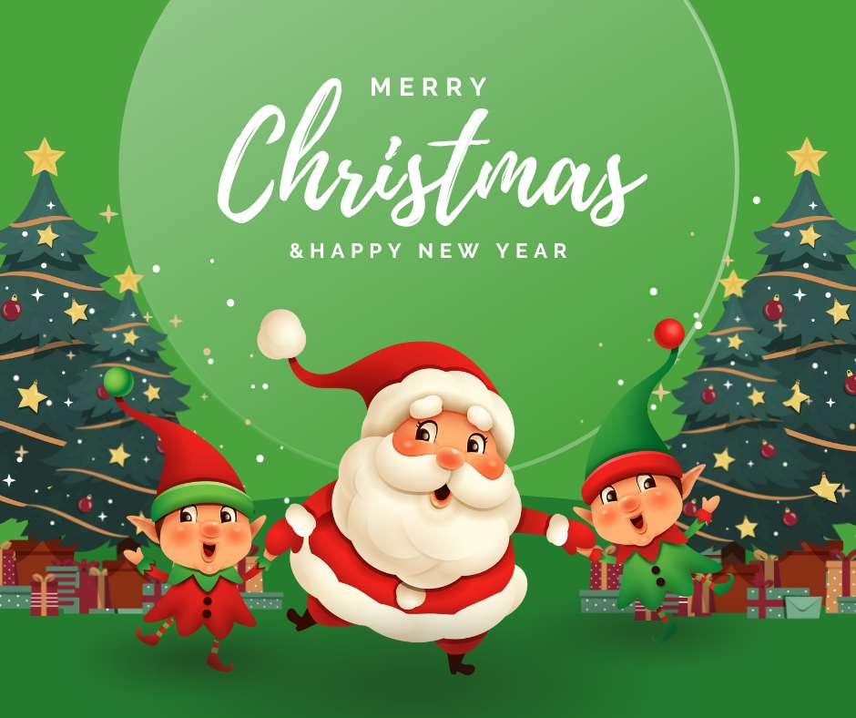 Merry Christmas & Happy New Year Santa Images