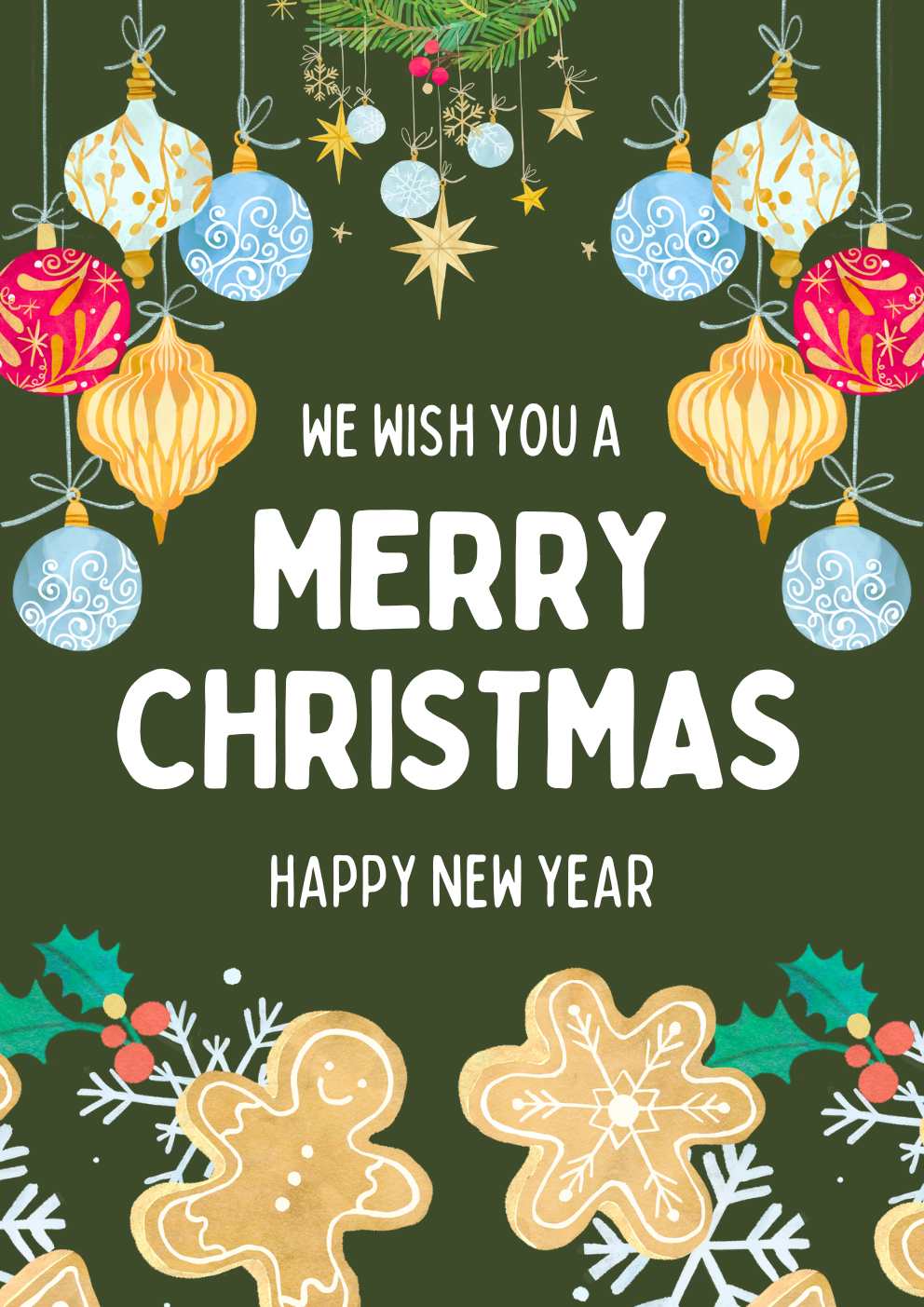 Merry Christmas & Happy New Year Wishes Images