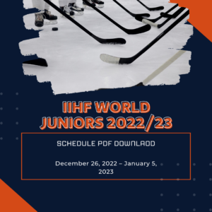 World Juniors schedule PDF EST