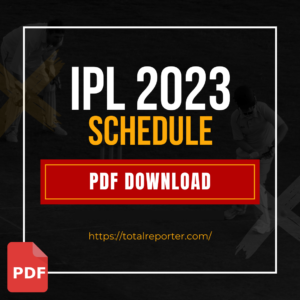 IPL Schedule 2023 PDF