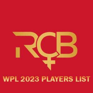 RCB WPL 2023 Players List