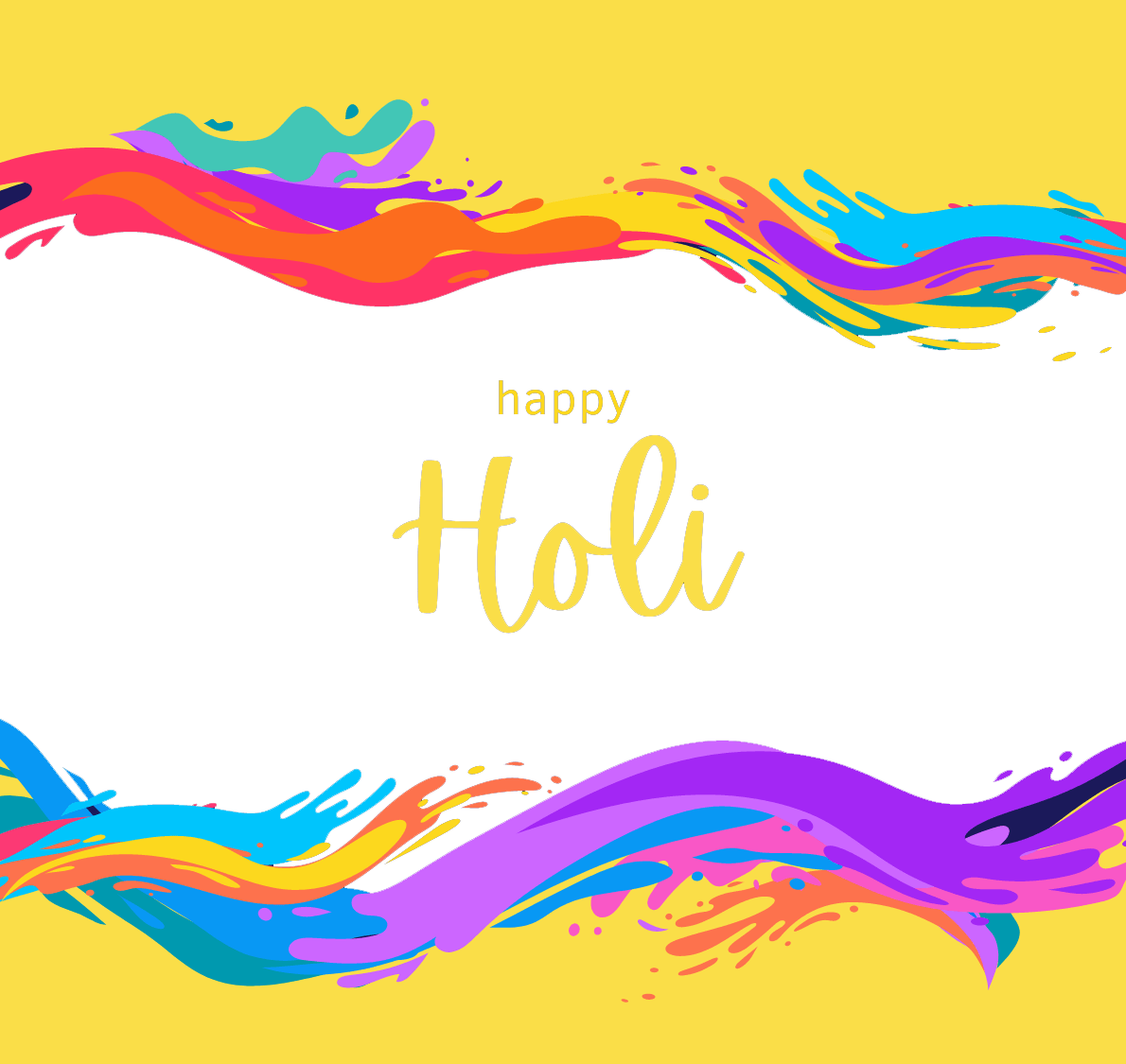 Happy Holi PNG Background Image