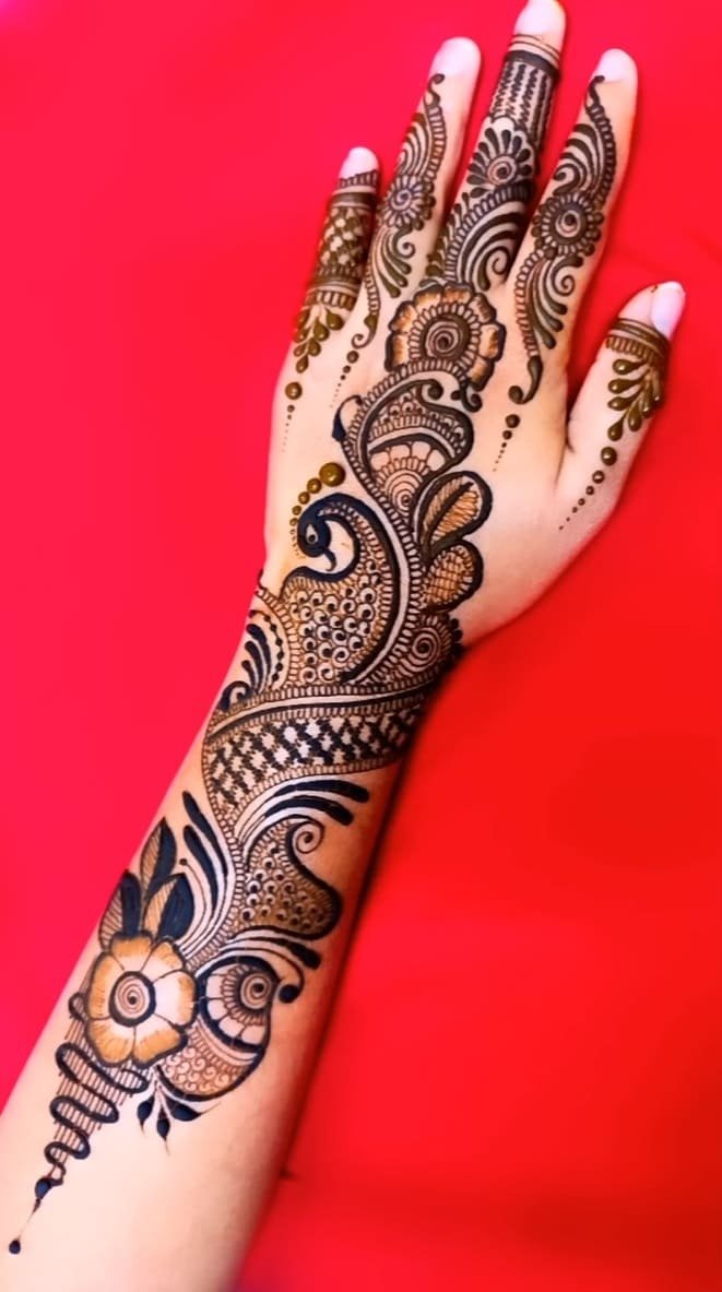 Arabic Mehndi for Eid al-Fitr