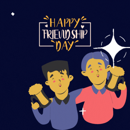 Animated Friendship Day GIF 2024