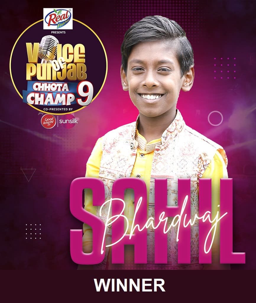 Winner of Voice of Punjab Chhota Champ Season 9 - Sahil Bhardwaj