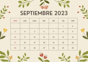 Calendario Septiembre 2023