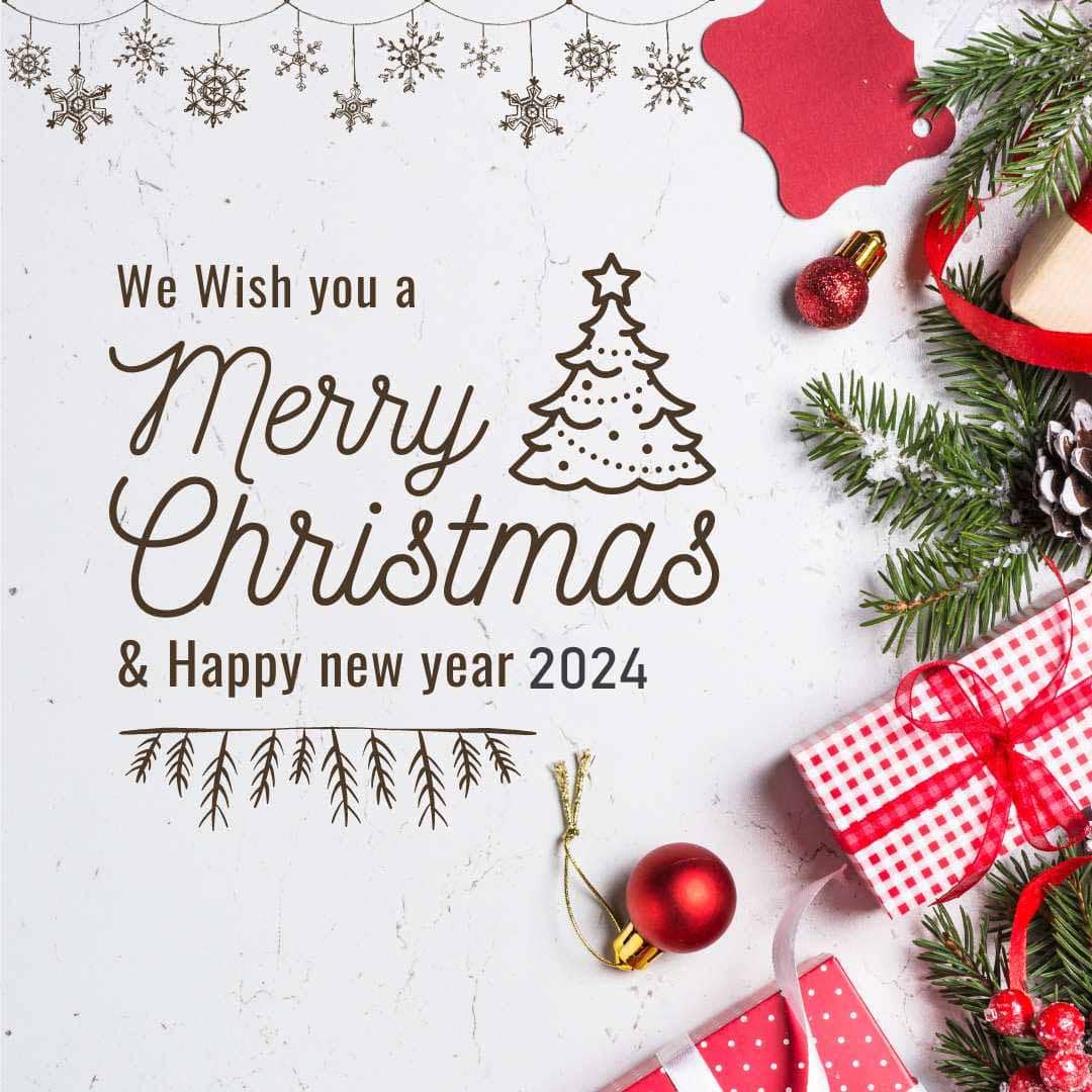 Merry Christmas and Happy New Year Wishes 2024