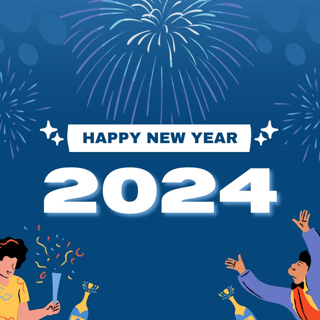 Beautiful Happy New Year Wallpaper 2024