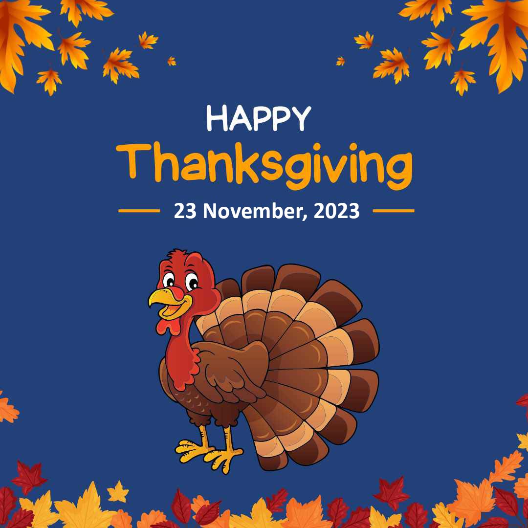 Happy Thanksgiving Turkey Image 2023
