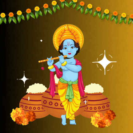 Lord Krishna GIF Images