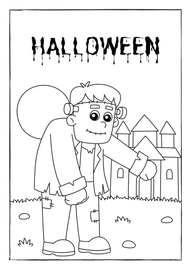 Descarga gratuita de páginas para colorear de Halloween 2023.