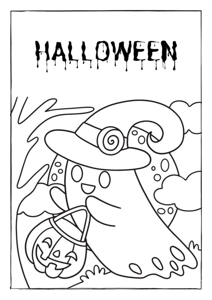 Dibujo imprimible de Halloween 2023