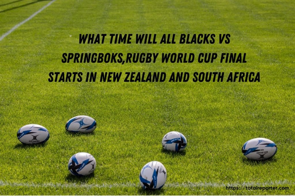 All Blacks vs Springboks - Rugby World Cup Final 2023