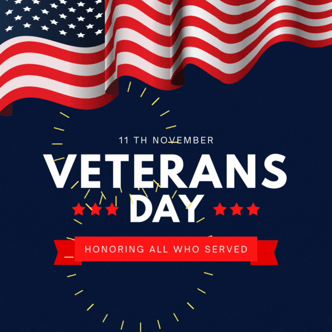 Veterans Day 11th November GIF