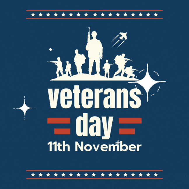 Veterans Day Animated GIF 2024