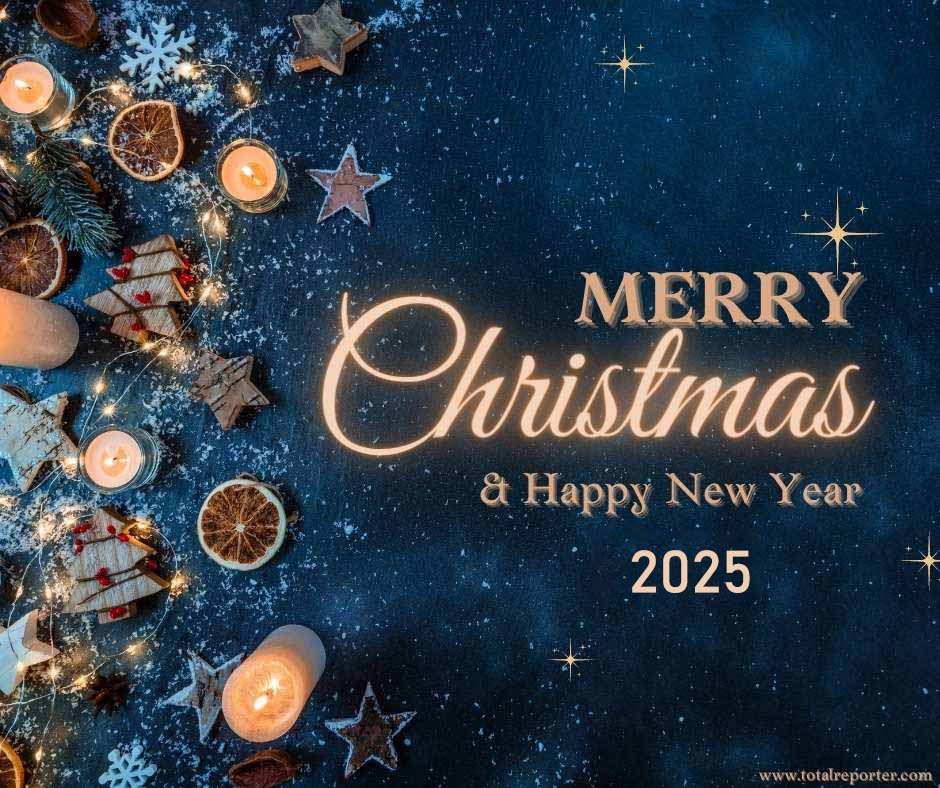Merry Christmas Happy New Year 2025