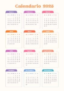 Calendario 2025