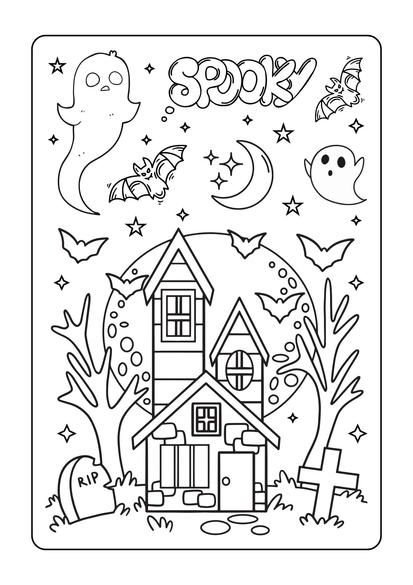 Happy Halloween 2024 Coloring Pages