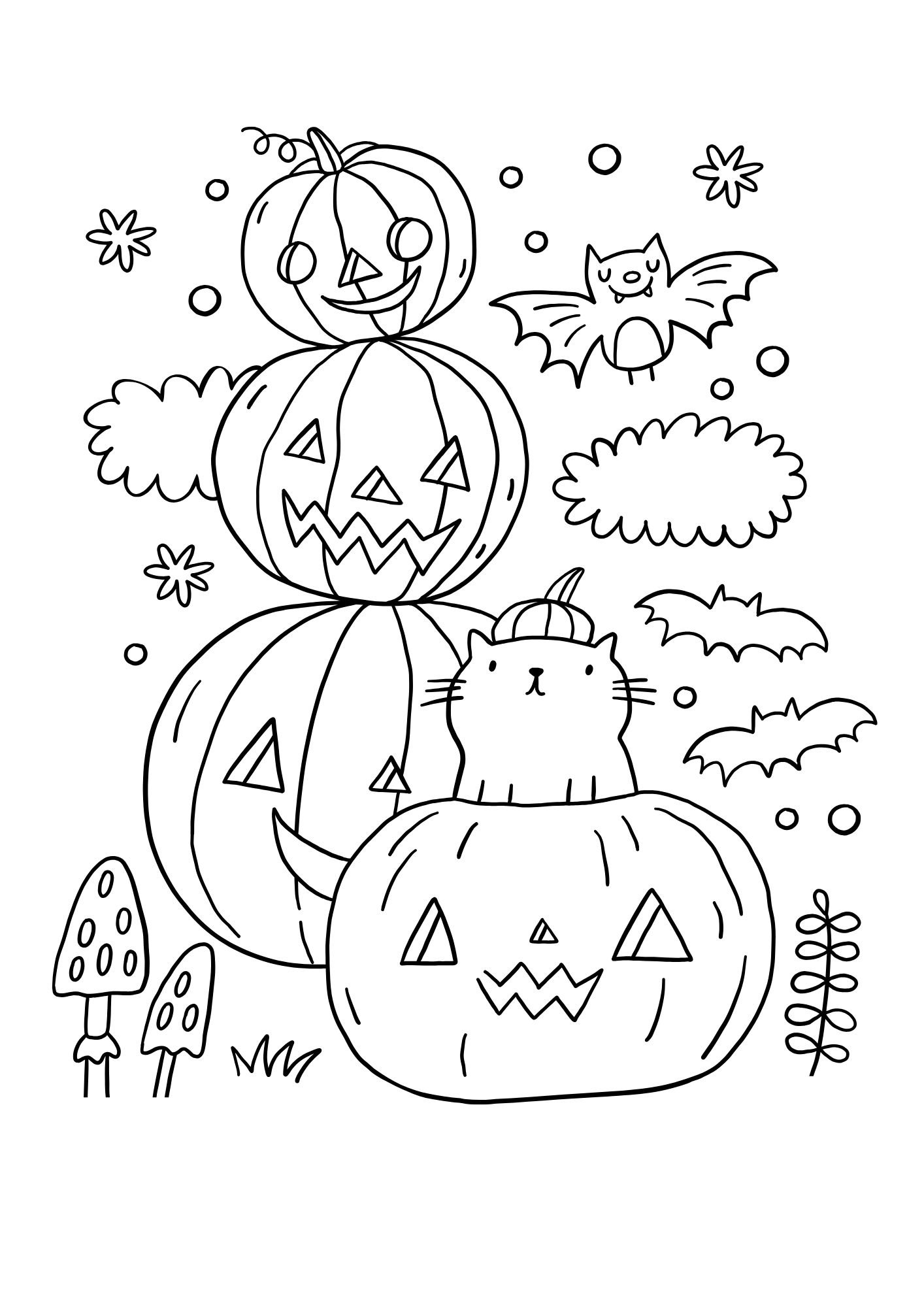Happy Halloween Coloring Pages