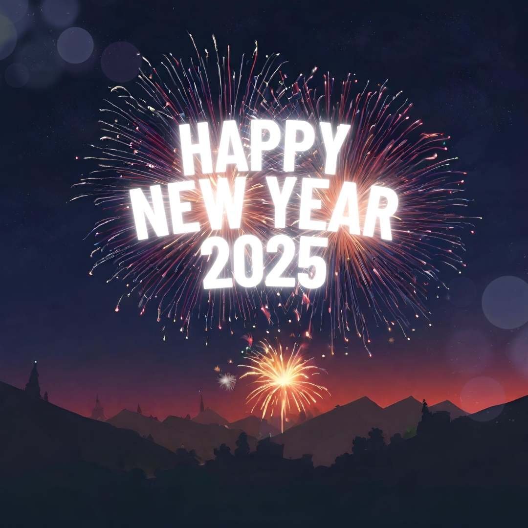 Happy New Year Fireworks Wallpaper