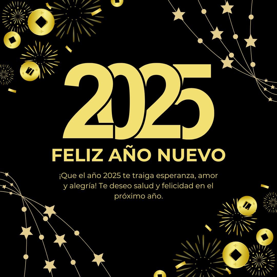 Mensajes de Feliz Año Nuevo 2025