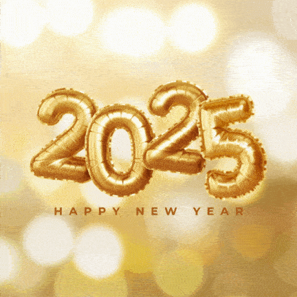 2025 Happy New Year Animated GIF