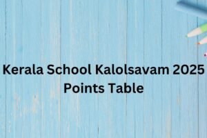 Kerala School Kalolsavam 2025 Points Table