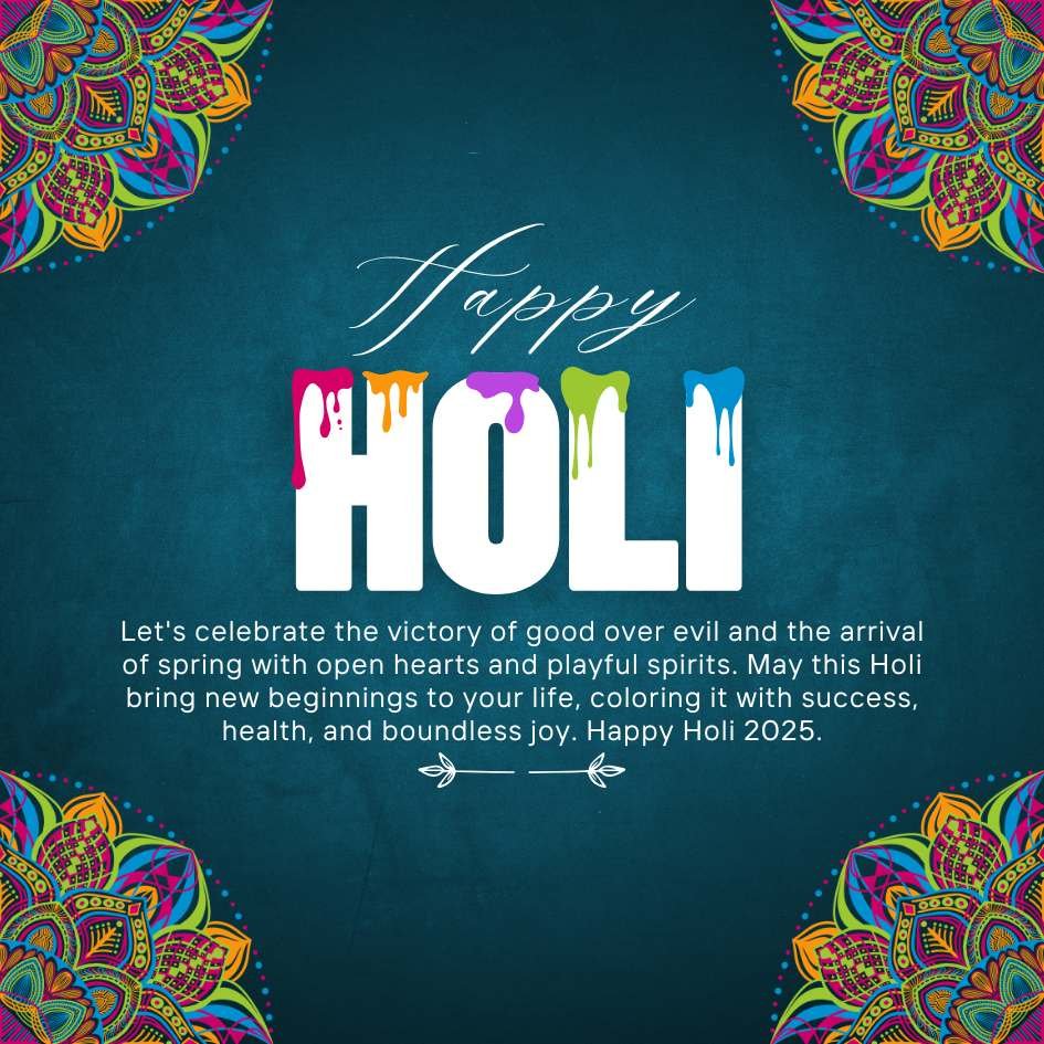 Beautiful Happy Holi 2025 Wishes