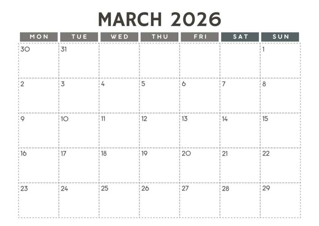 March 2026