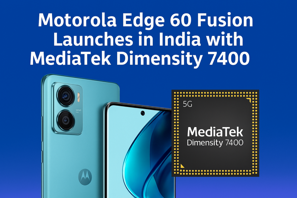 Motorola Edge 60 Fusion launches in India with MediaTek Dimensity 7400