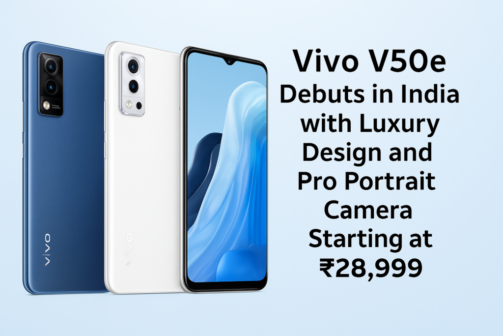 Vivo V50e Debuts in India with Luxury Design and Pro Portrait Camera Starting at ₹28,999