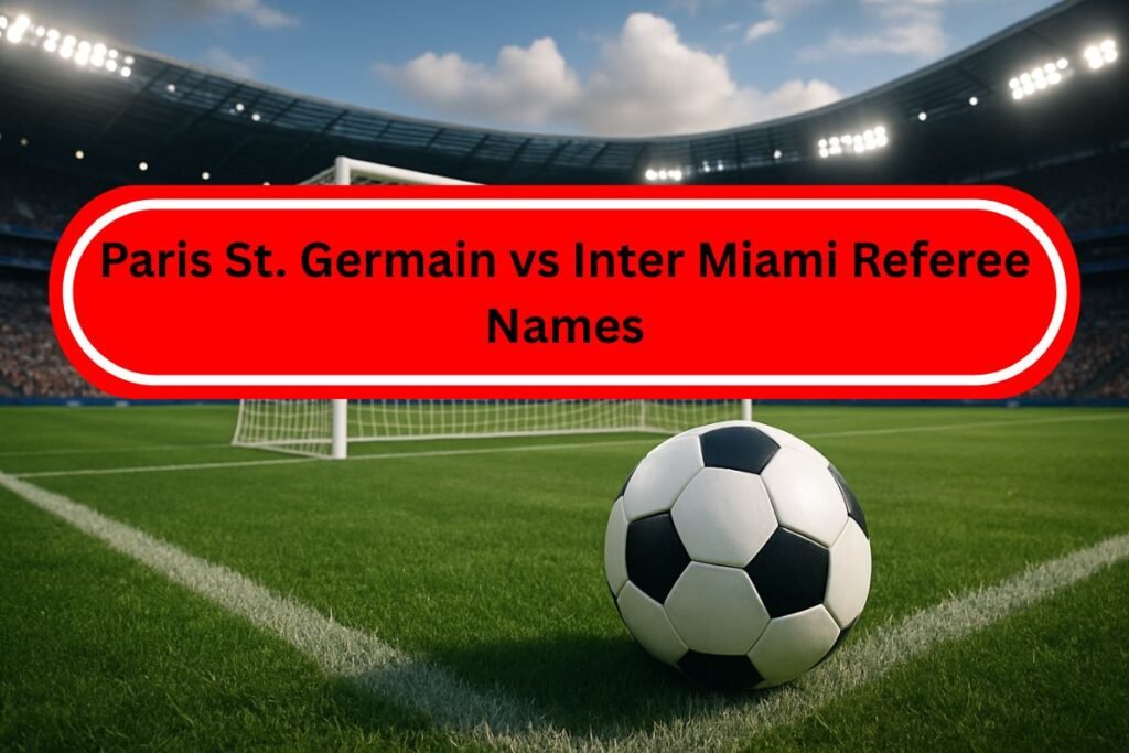 Paris St. Germain vs Inter Miami Referee Names