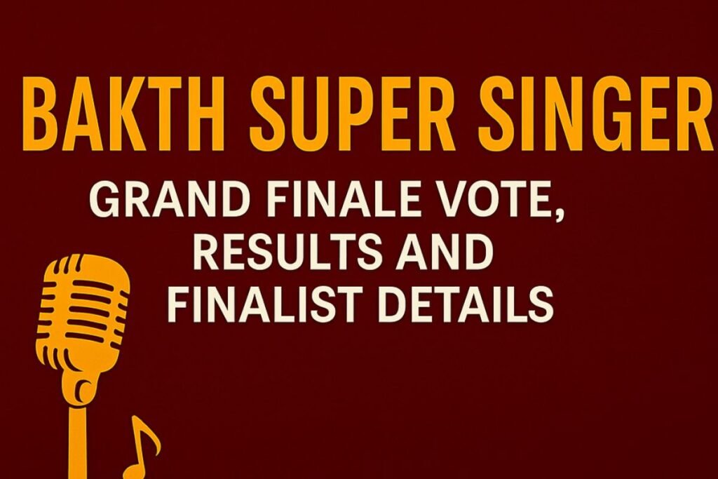 Bakthi Super Singer Grand Finale
