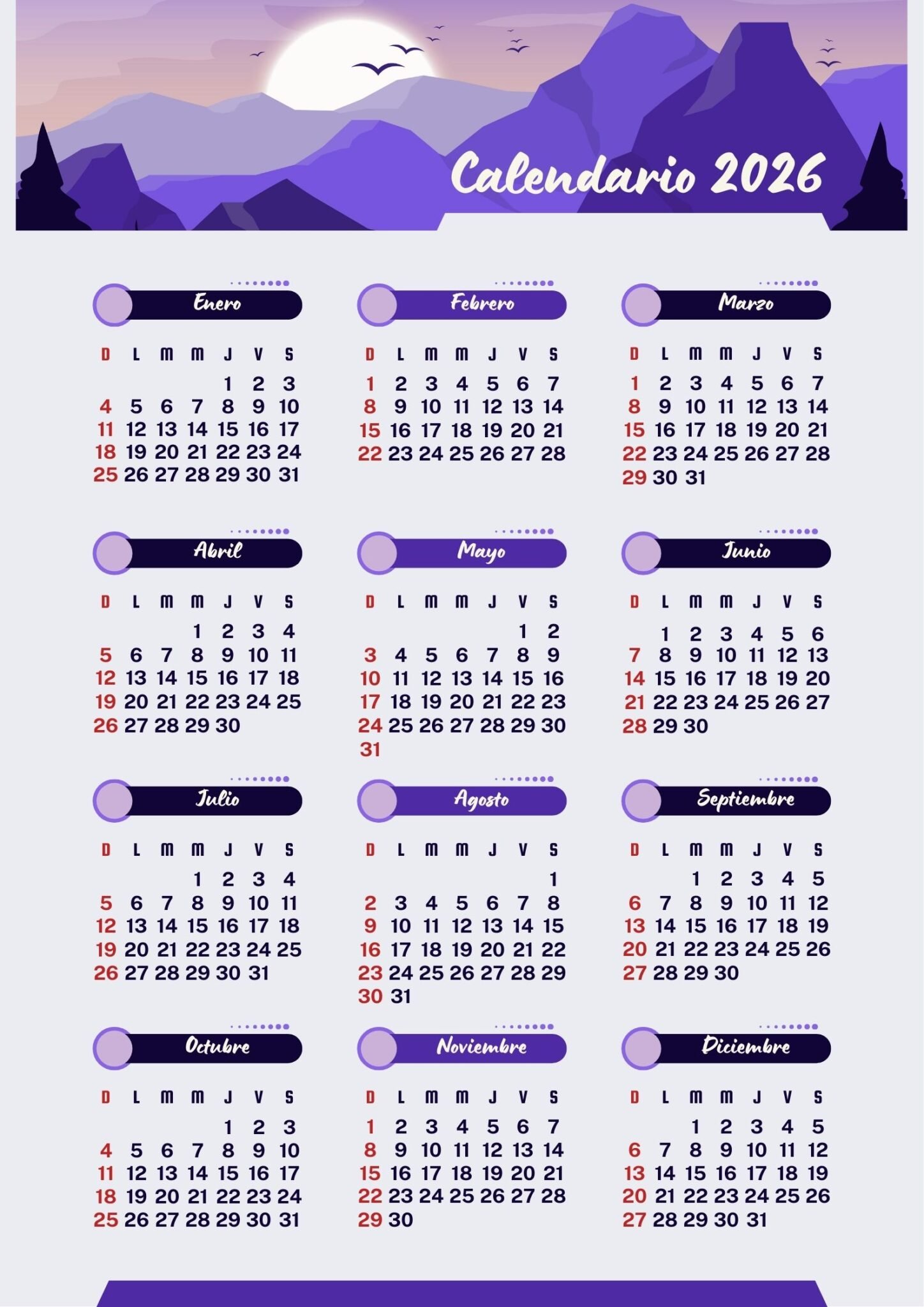 Calendario 2026 Imprimible De Alta Calidad calendario-2026-imprimible-de-alta-calidad