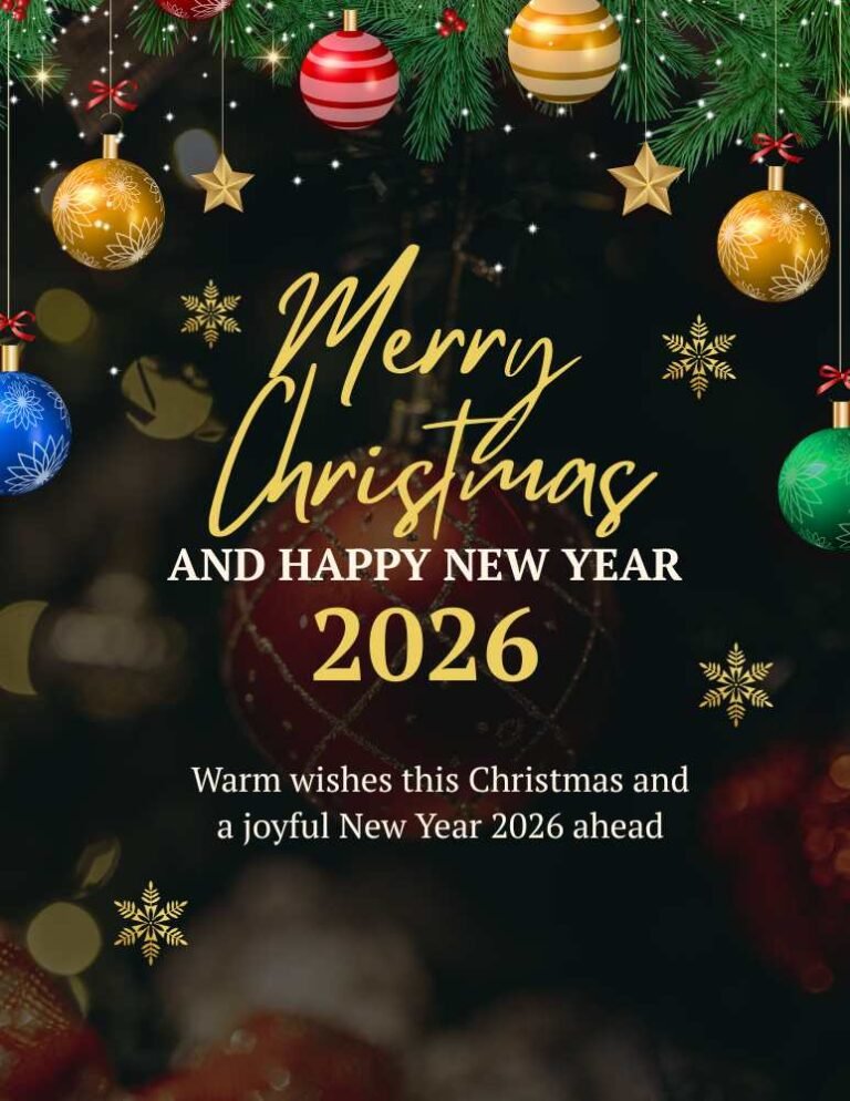 Merry Christmas 2025 and Happy New Year 2026 Images, Wishes, Quotes ...