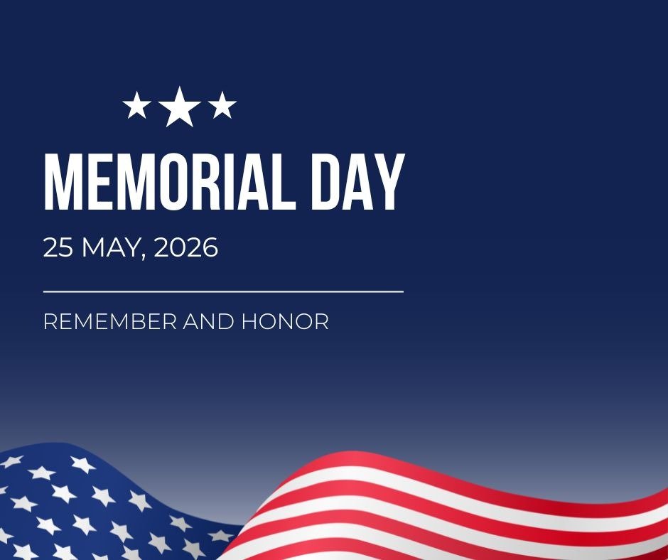 Memorial Day 2026 Date, When is Memorial Day Observed in 2026?